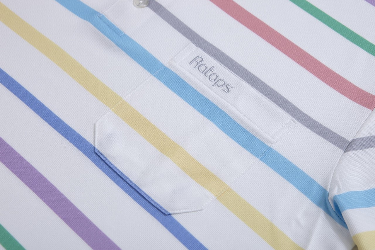 DB-1752 男Coolmax 條紋印花POLO
