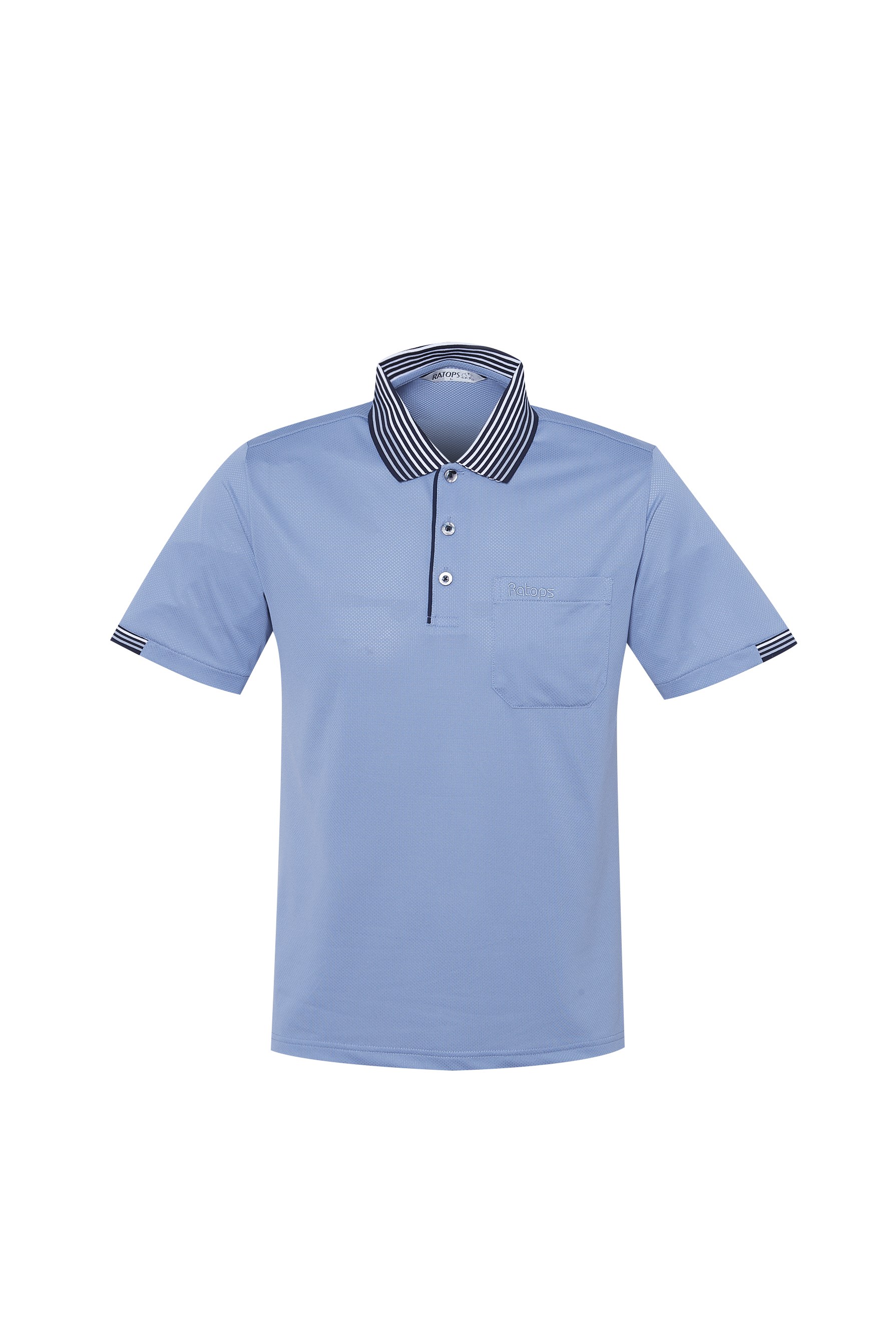DB-1704 男Coolmax POLO(門襟出芽配小半袖)