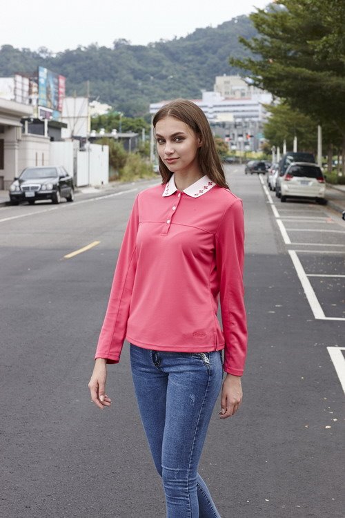 DB-5995 女Thermolite暖衣(前剪接POLO)