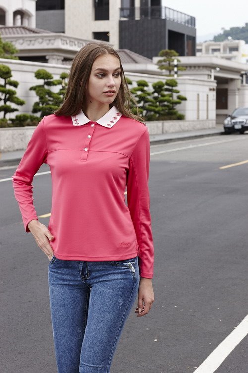 DB-5995 女Thermolite暖衣(前剪接POLO)