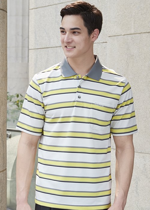 DB-8947 男Coolmax 條紋POLO