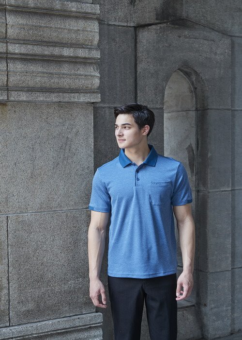 DB-8909 男Coolmax 麻花POLO