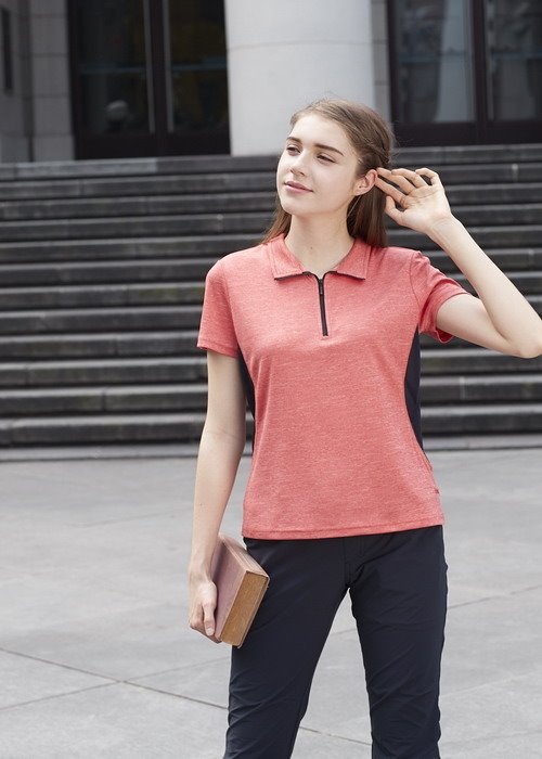 DB-8914 女Coolmax 麻花POLO