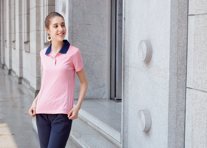 DB-8916 女Coolmax 麻花POLO