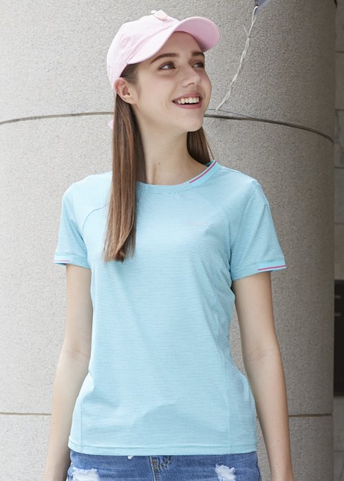 DB-8929 女Coolmax 浪花紗圓領