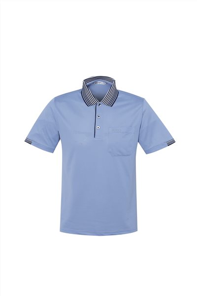 DB-1704 男Coolmax POLO(門襟出芽配小半袖)